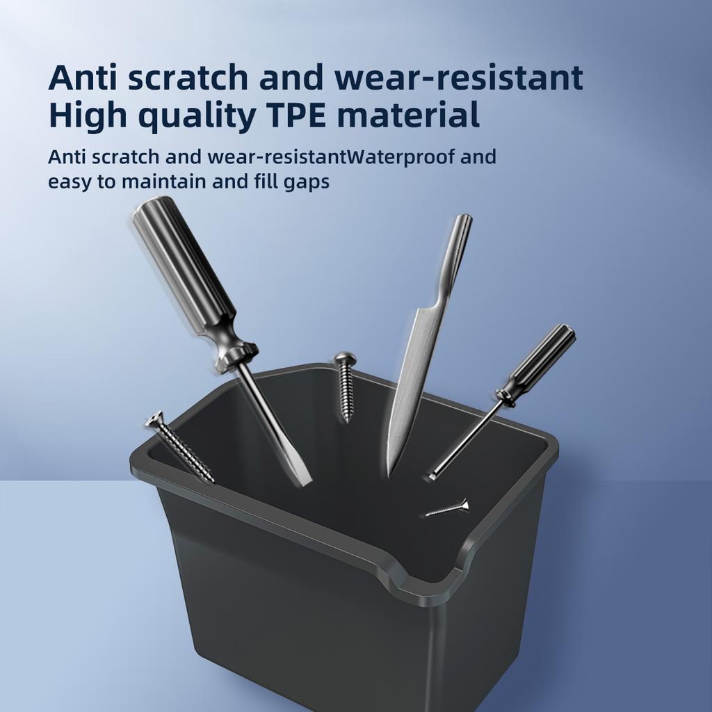 Для Tesla New Model X S 2023 2024 Ящик для хранения Левая сторона заднего багажника TPE Водонепроницаемый Кейс для инструментов Автоаксессуары Наведение порядка