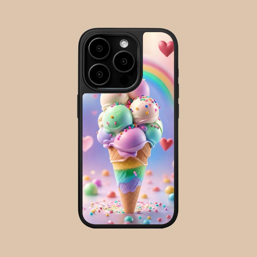 Чехол для мобильного телефона Молочный коктейль Мороженое для iPhone 17 16 15 14 13 12 11 Air Pro Max Plus Матовая поверхность Цветная крышка Роскошный Красивый