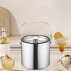 Double Wall Ice Bucket Beer Drinks Tub Salad Bottle Cooling Container
