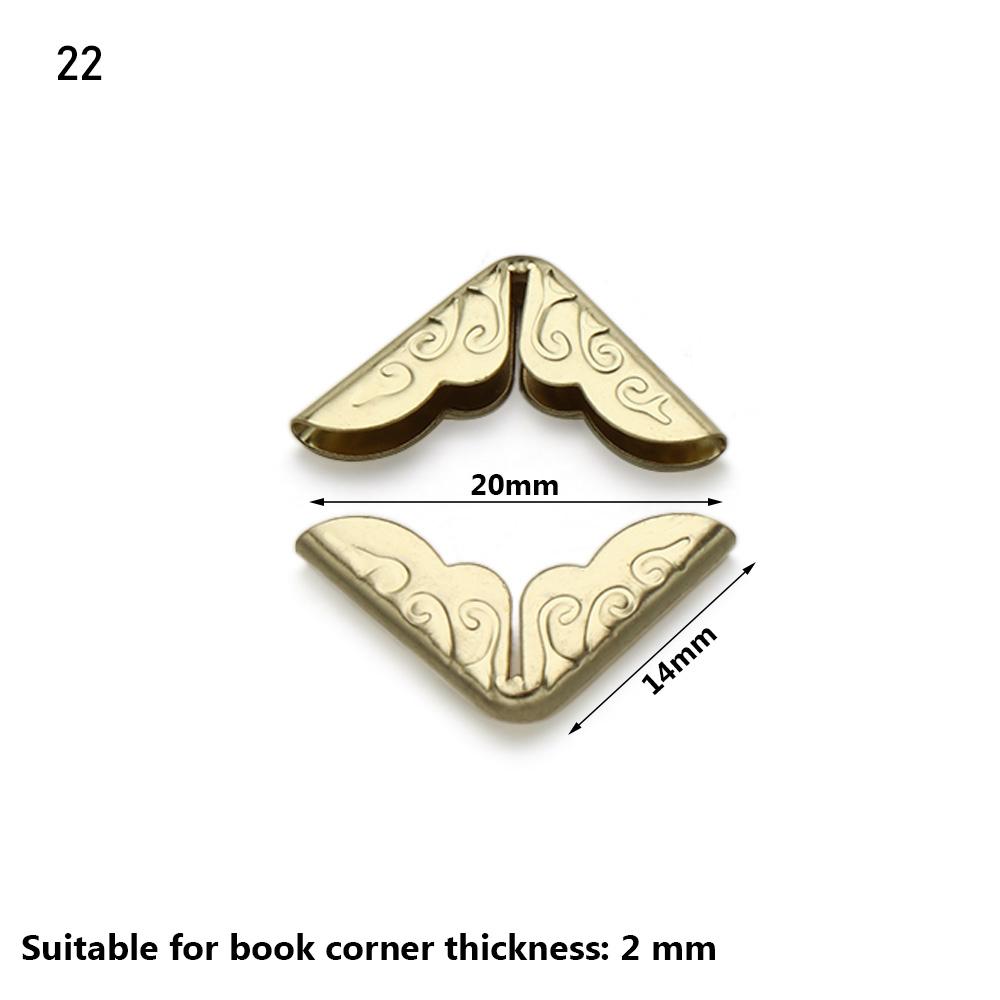 Поделки Украшение книг Меню Защитные уголки для книг Аксессуары для скрапбукинга Металлические уголки Фотоальбомы