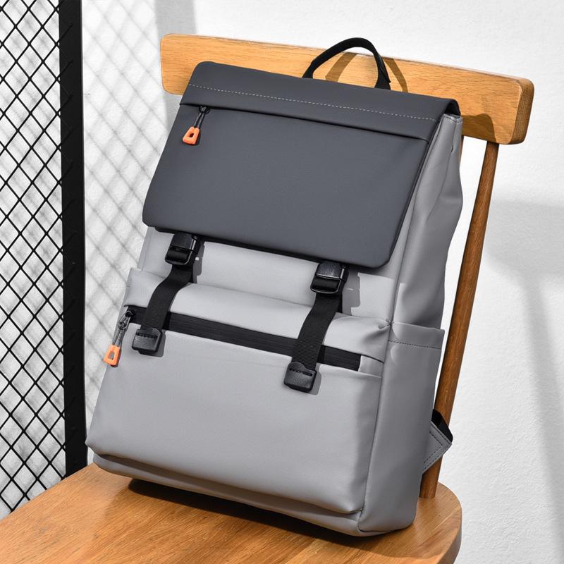 Men's Large Capacity Fashion Backpack - Casual Computer and Shoulder Bag with Front Cross Design