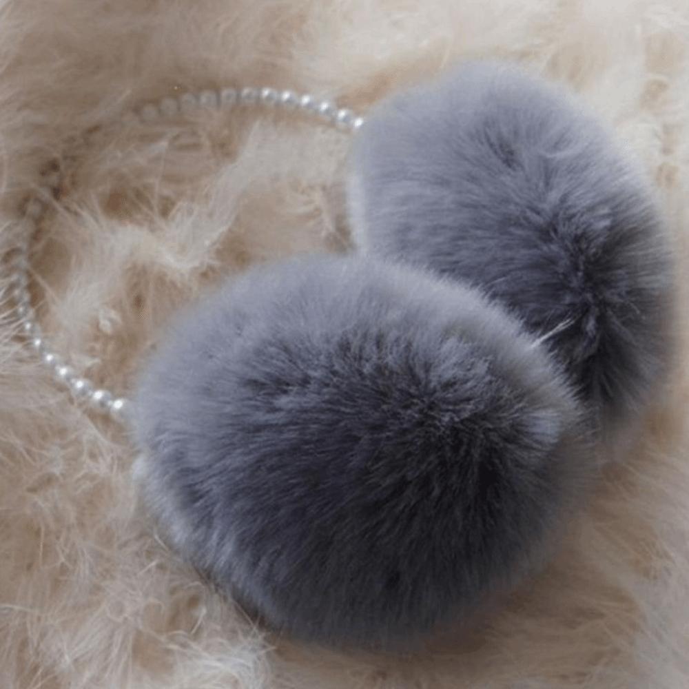 Защита ушей Зимние плюшевые наушники-муфты Многофункциональные элегантные однотонные пушистые наушники-муфты