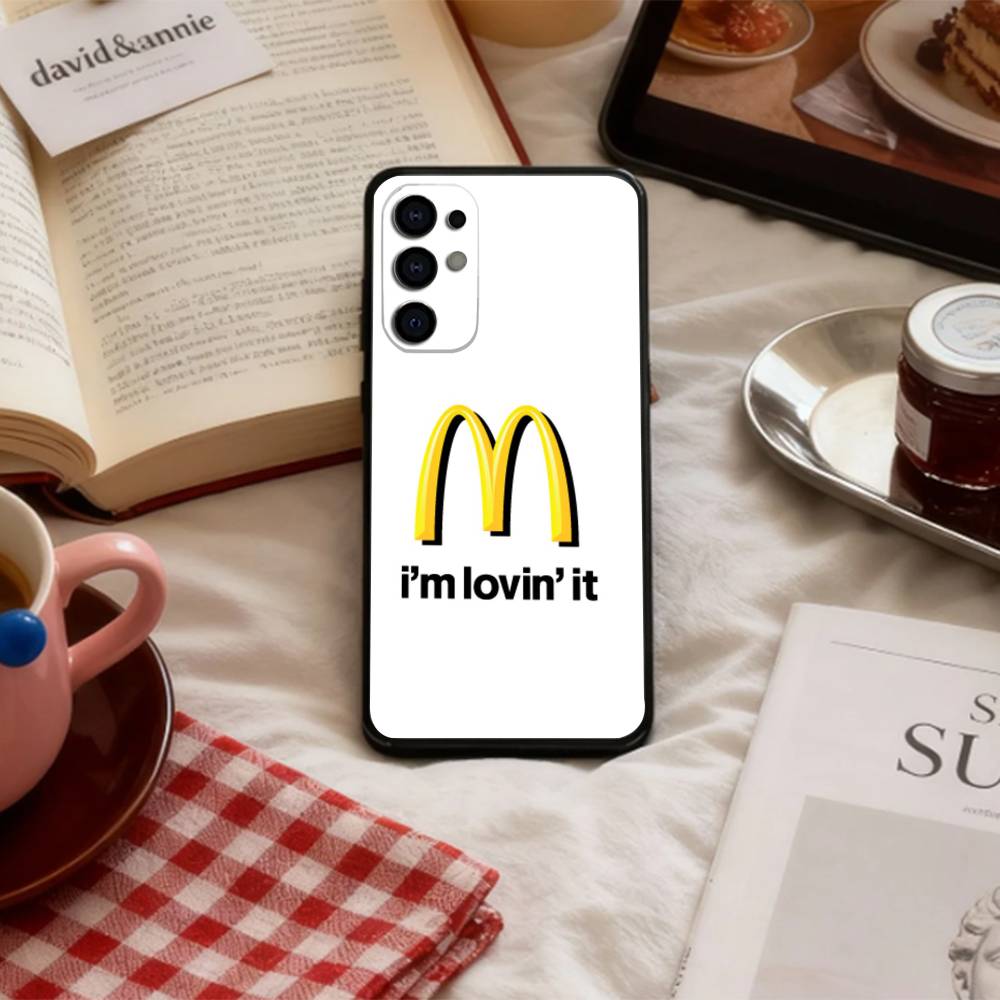 Горячий Чехол Для Телефона С Логотипом M-McDonalds L Для Samsung S 25,24,23,22,30,21,10,9,Ultra,Plus,Lite,FE,4,5 G Мягкий Черный Чехол