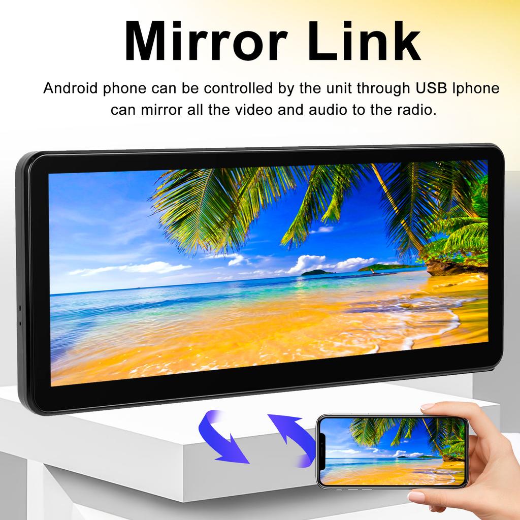 12,3-дюймовый сенсорный экран беспроводной Carplay для Ford Fiesta 2009-2014 GPS-навигация Bluetooth 4G