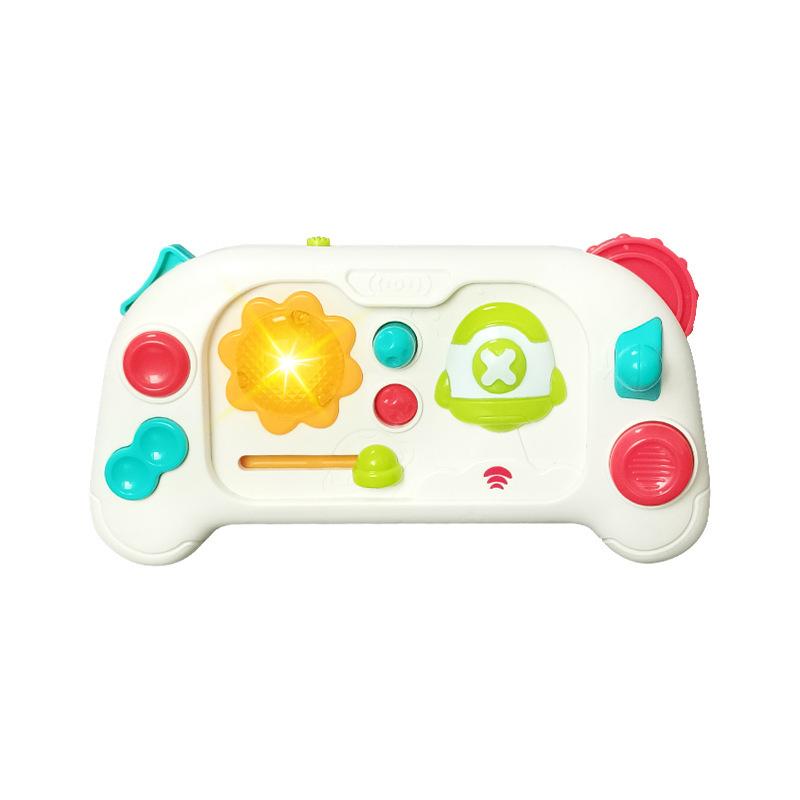 Baby Simulation Game Console Toys with Music&Lights Mini Game Console Finger Action Fine Training Educational Montessori Toys