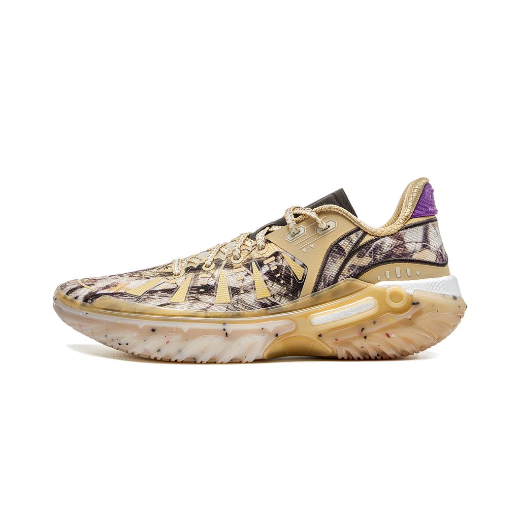 Баскетбольные кроссовки Li Ning Jie Ao 2 Мужские Низкие Бело-коричневые ABFV013-3