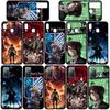 Чехол для телефона Samsung Galaxy S25 S24 S23 iPhone 16 15 Xiaomi Redmi Note 14 13 12 16E X Pro Max OPPO Moto Eren Jaeger Anime Levi Attack On Titan Cover