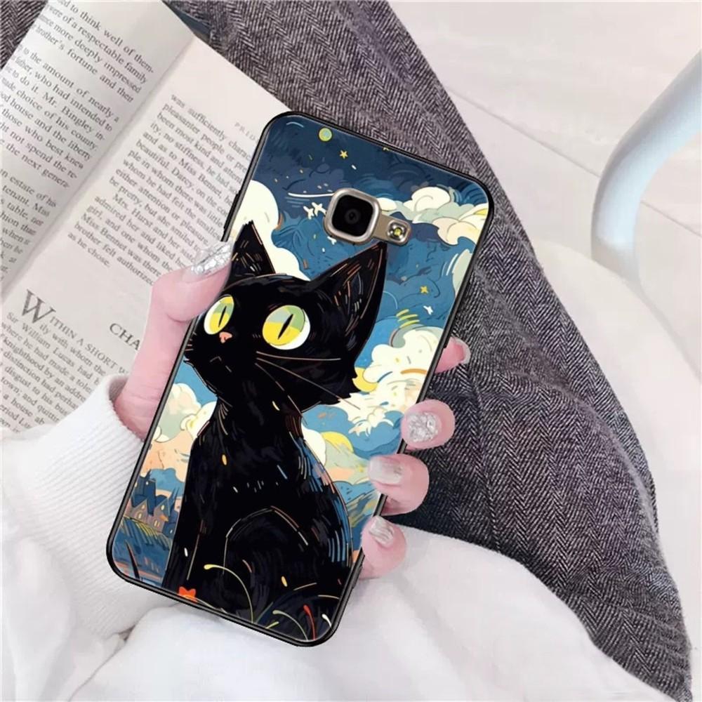 Чехол для телефона «Кошка в звездном небе» для Samsung A 10 11 12 13 20 21 22 30 31 32 40 51 52 53 70 71 72 73 91 13