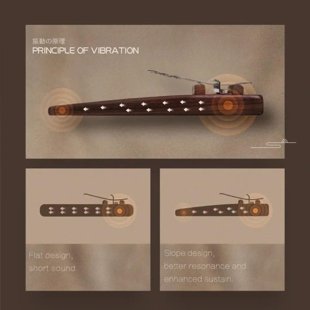 Black Walnut Kalimbas Keyboard Instruments Portable Thumb Piano Beautiful Gift Learning Leisure and Entertainment Fingers Piano