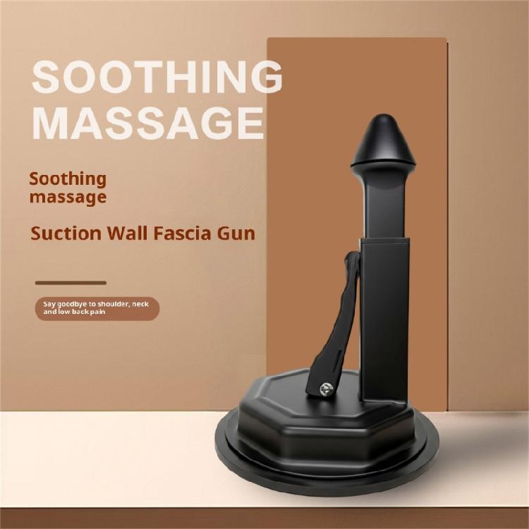 Manual Wall Mounted Massage Device With Elasticity Ball For Shoulder Blade And Spine Alignment Recovery Massage