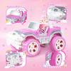 Carox 1/16 Scale Radio-Controlled Car for Girls, Cute Doll, Rechargeable Battery, Approximately 80 Minutes of Operation Time, Self-Driving Function, H