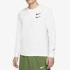 Nike Спортивная футболка с длинным рукавом Swoosh, мужские топы американского издания, белые CK2259-100