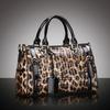 Luxury Genuine Leather Women's Bags Leopard Print High Quality Designer Lady Tote Shoulder Bags