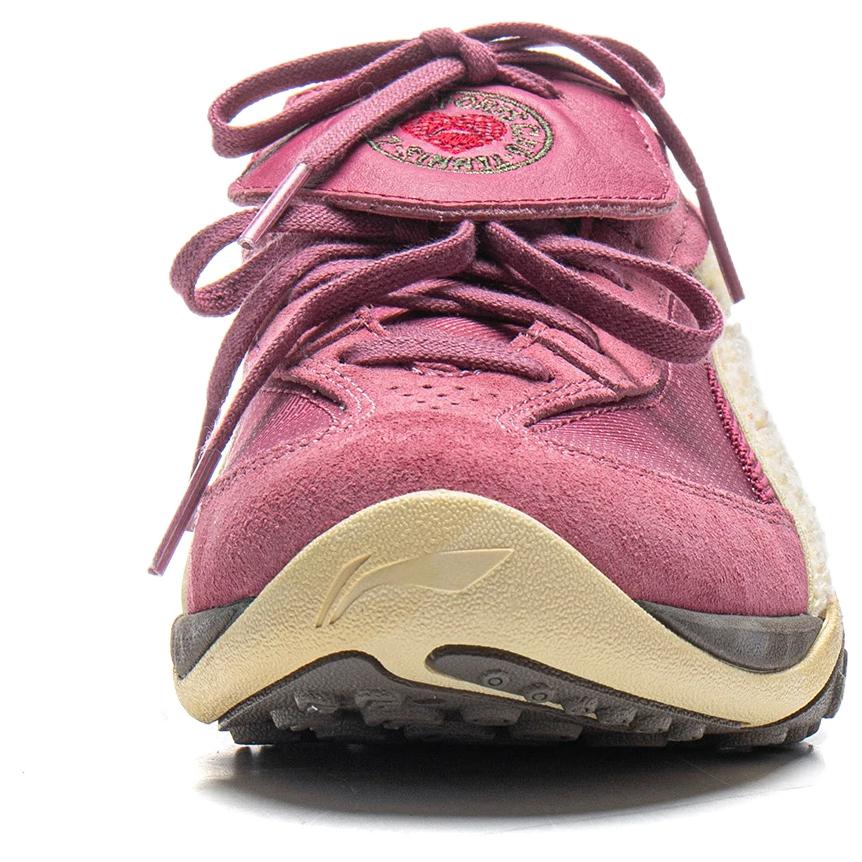Li-Ning Удобные Минималистичные Амортизирующие Отскок Низкие Повседневные Кроссовки Унисекс Розово-Розовые AGLV096-4