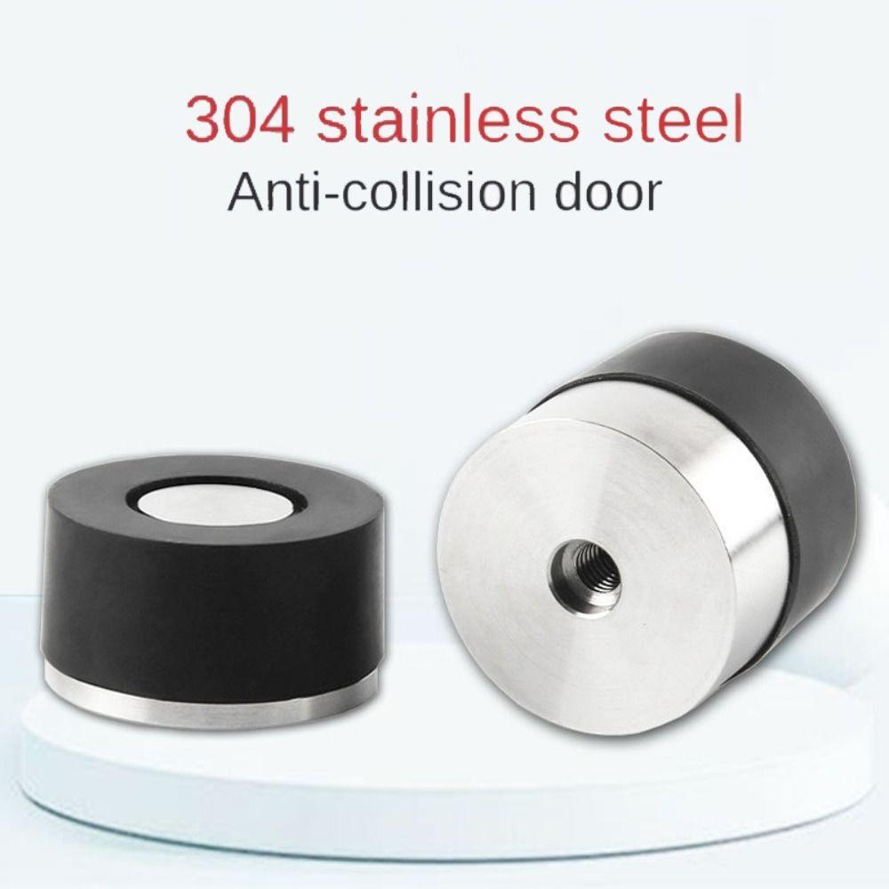 Stainless Steel Door Stopper Punching/No Punching Door Suction New Doorstop Wall Mounted