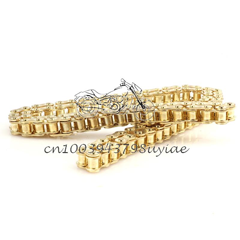 428 Golden Chains 102/104L/108L/126L/132L/136L/140L Links Drive Chain Link For 110cc-250cc ATV UTV Kart Dirt Pit Bike Motorcycle