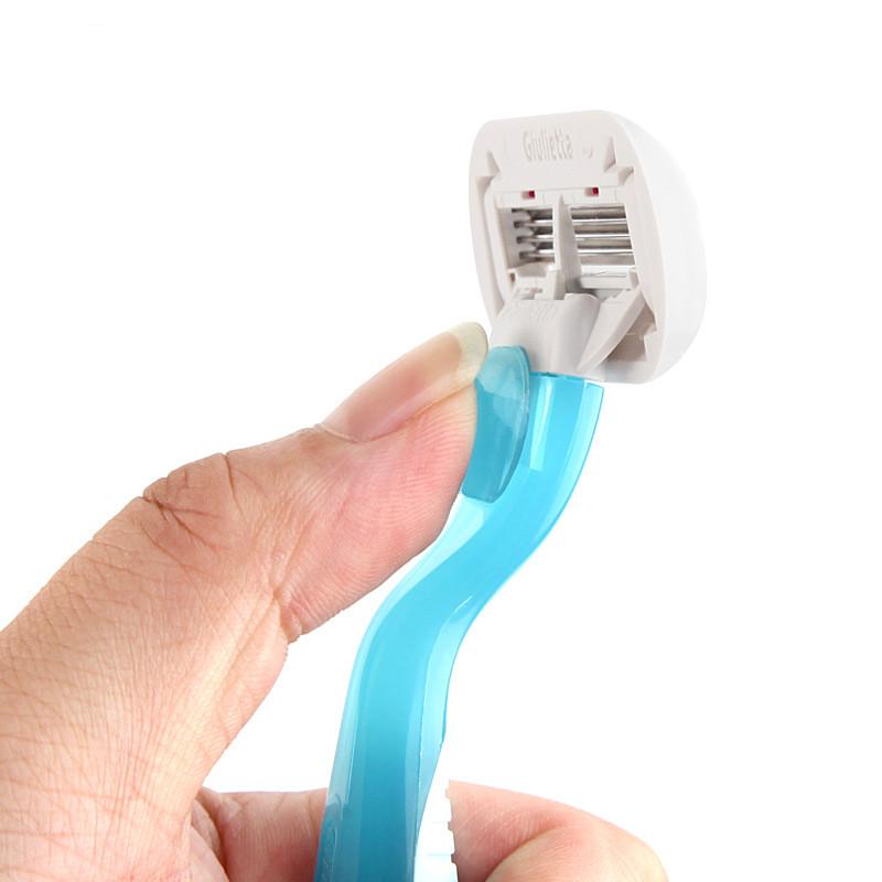 Женский станок для бритья и 3 шт. сменных лезвий