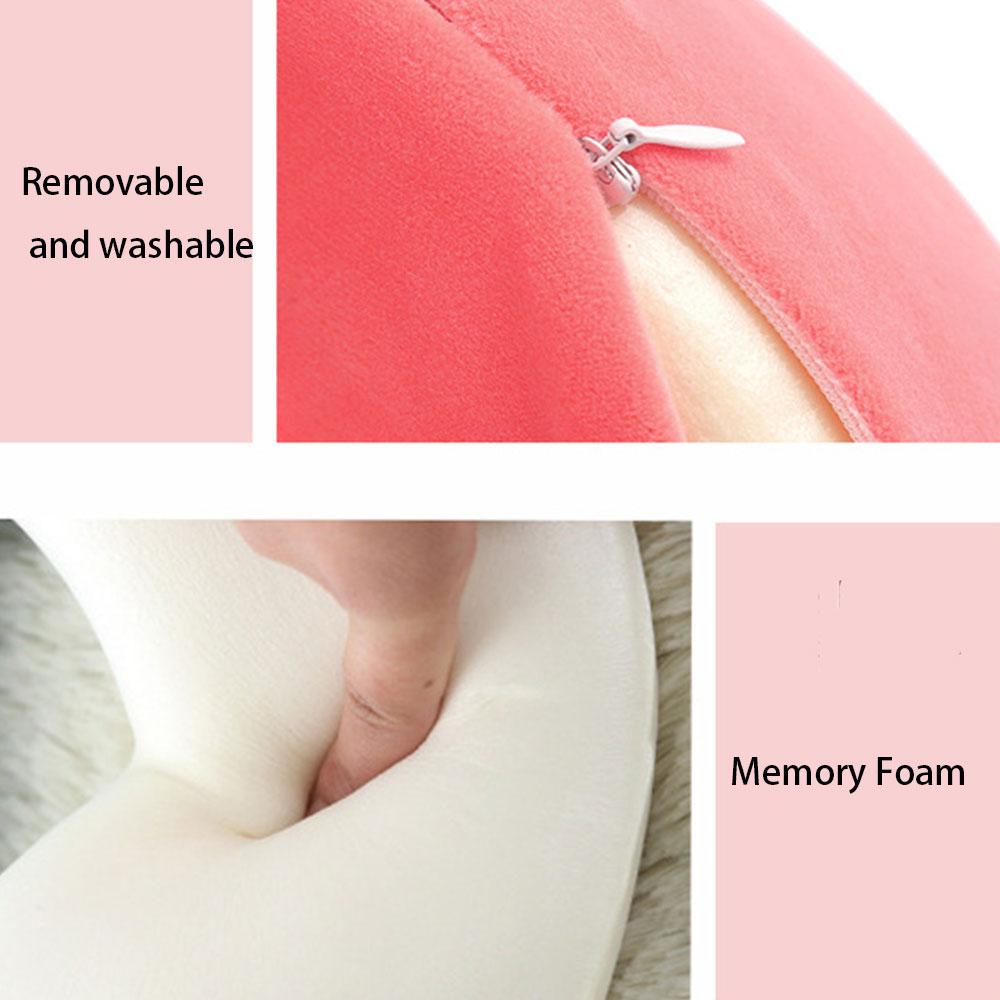 Polyester Solid Color Memory Foam Memory Pillow Ushaped Pillow Soft Comfortable Travel Neck Office Nap Pillow Memory Foam Pillow