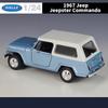 WELLY 1:24 Jeep Jeepster Commando 1967 Alloy Car Diecasts & Toy Vehicles Car Model Miniature Scale Model Car Toy For Children