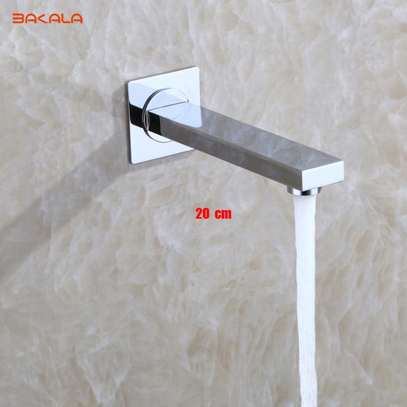 BAKALA Solid Bass настенный настенный излив для душа квадратно-круглый излив хромированная отделка латунный излив складной на 180 градусов