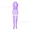Sex Underwear Sexy Fishnet Socks One-piece Stockings Women's Open Crotch Suspenders Hollow Perspective Temptation One-piece Netwear