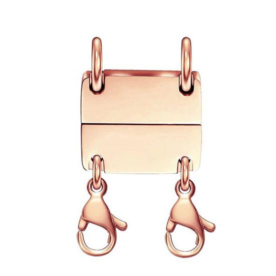 Многослойная застежка для ожерелья, магнитный разделитель для ожерелья, женский, золотистого и серебристого цвета, для нескольких ювелирных изделий, застежка для многослойного ожерелья