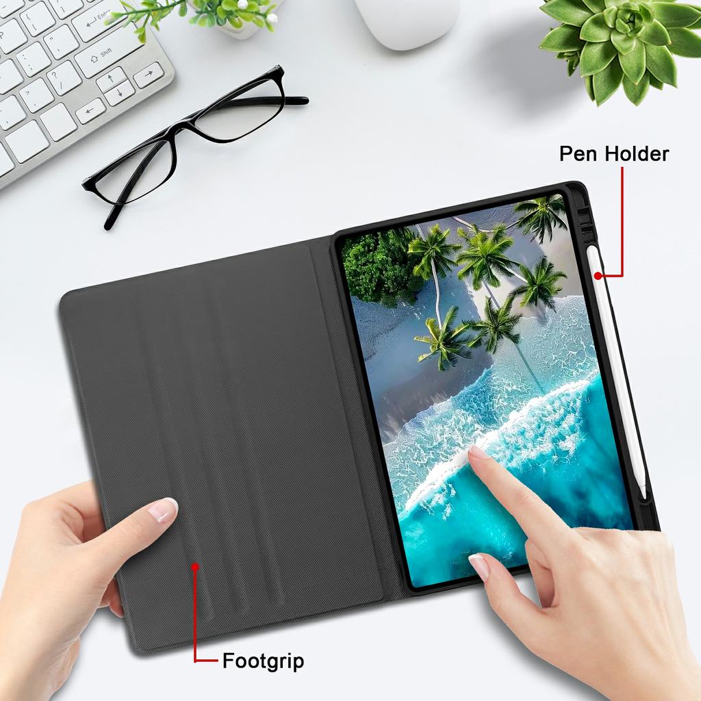 Чехол-книжка из ПУ кожи с рисунком для Xiaomi Redmi Pad 2, чехол-подставка для планшета со слотом для стилуса (Стилус не входит в комплект)