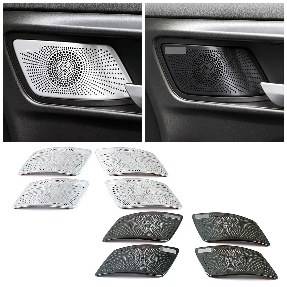 For GWM Tank 300 2024 2024 Inner Door Handle Speaker Audio Loudspeaker Cover Trim Interior Accessories Stainless Steel Cap