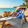 Mbappe Beach Towel Soft Durable Quick-Dry Comfortable Lightweight Suitable for Swimming, Gym, Camping, Yoga Vacation