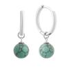 Silver Earrings with Turquoise (2146810)
