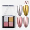 4 цвета Aurora Solid Mirror Shiny Nail Glitter Nails Uv Gel Polish Pigment Nail Art Decorations Accessories