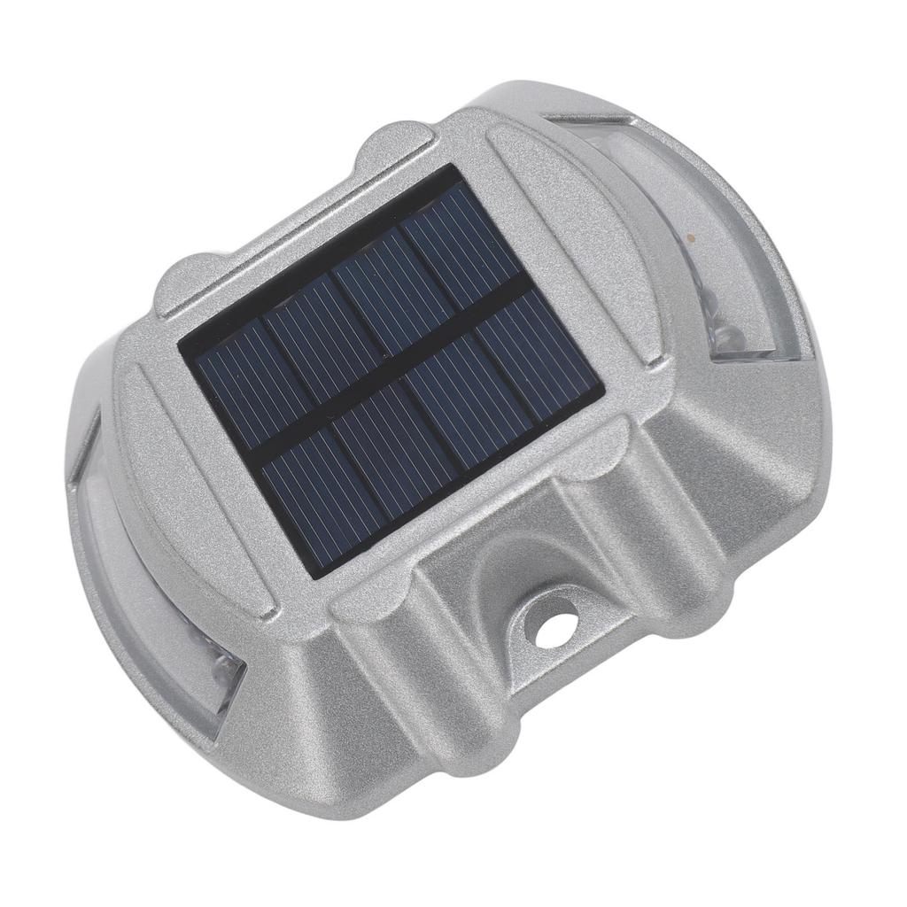 Solar Road Stud Light Aluminum Alloy Solar Powered Outdoor Waterproof Road Markers 6V 1.8W for Step Sidewalk Stair