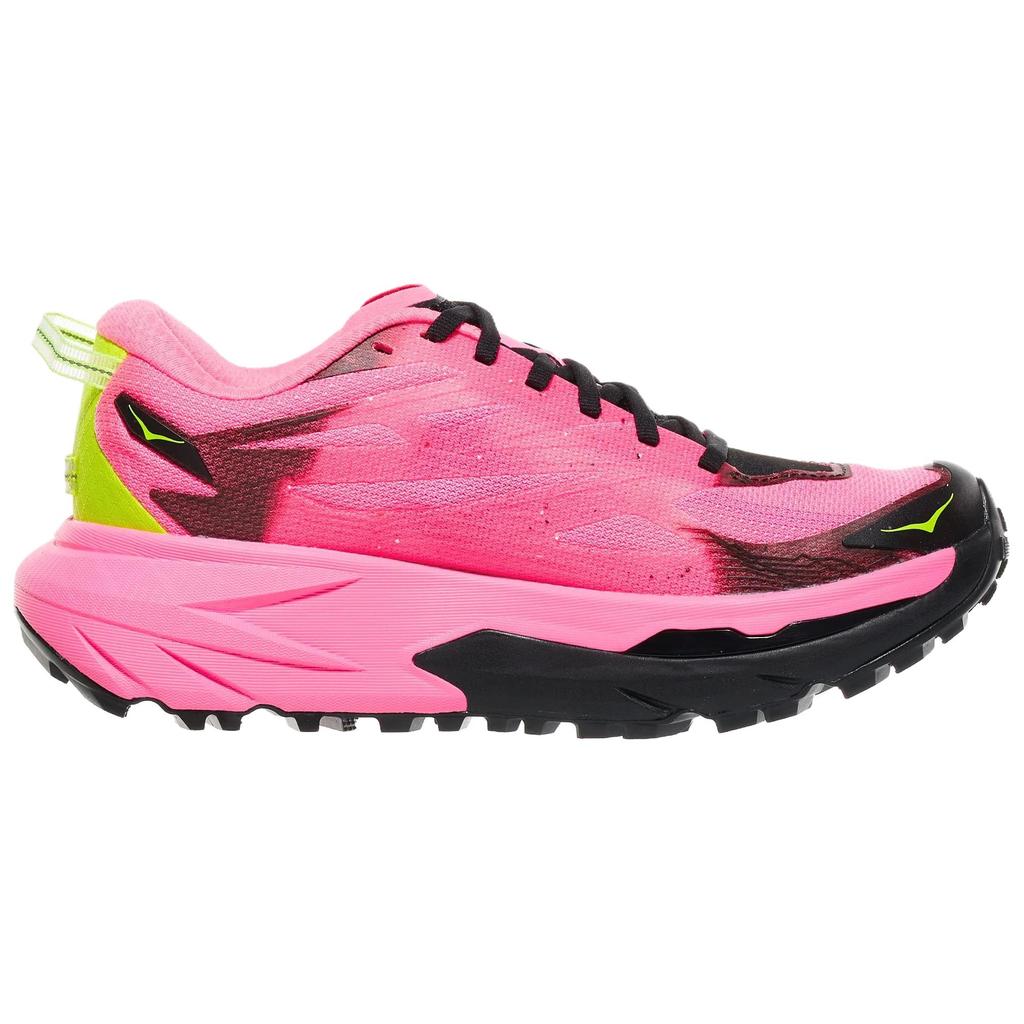 HOKA One One Mafate 5 Дышащие Низкие Кроссовки для Трейлраннинга Женские Черно-Розовые 1168723-NNR