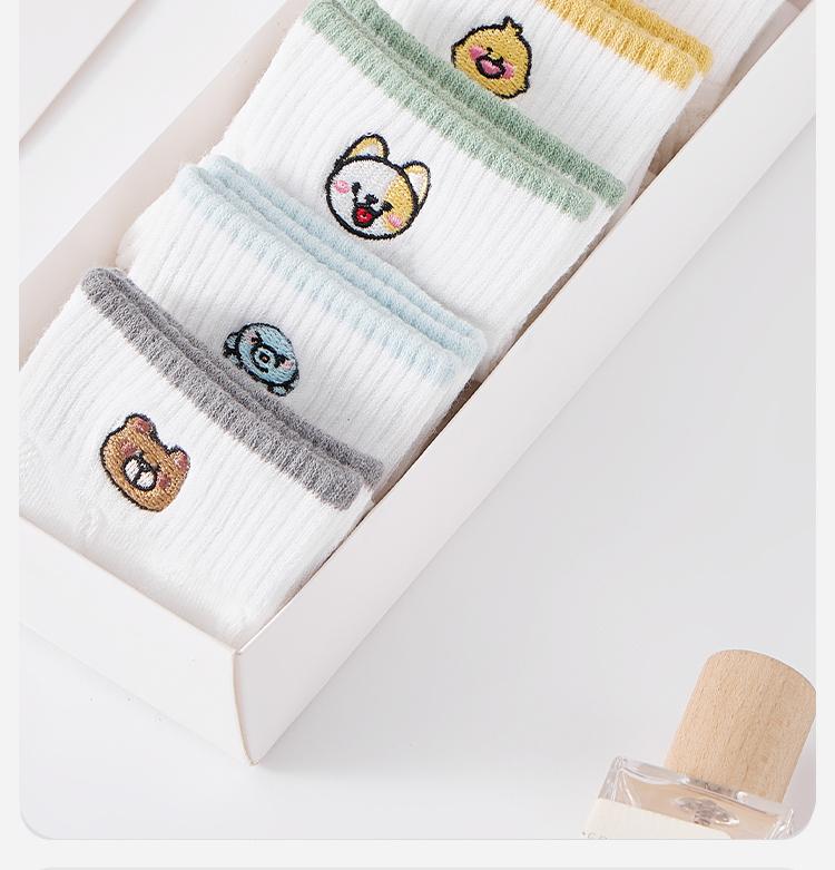 6 Pair Set Spring/Summer Thin Women's Socks
