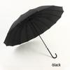 16-Rib Wind-Resistant Straight and Curved Handle Umbrella with Custom Logo
