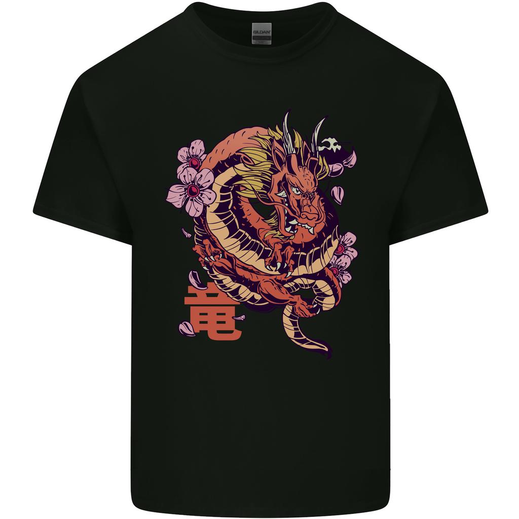 Japanese Fantasy Dragon Unisexs Light Cotton TShirt