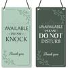 Do Not Disturb Door Hanger Sign - Welcom Please Do Not Disturb Sign for Office Reversible Double Sided In Session Door Signs for Office Business