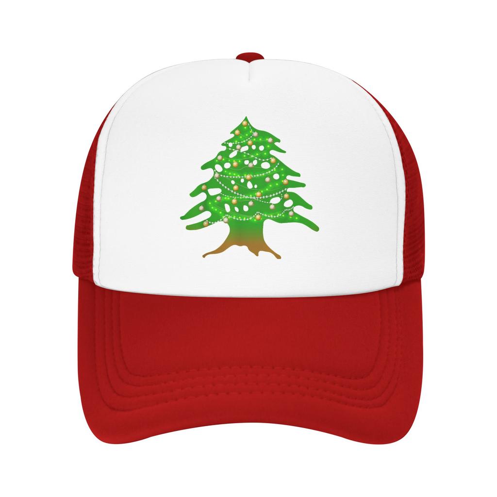 Christmas Lebanese Tree Lebanon Flag Mesh Baseball Caps Unisex Sport Sun Hat Hats Adjustable Summer Trucker Hats