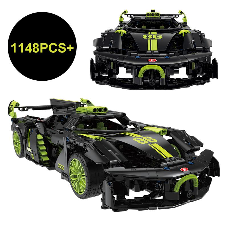 Технический чемпион Bugatied Speed Sports Гоночный автомобиль Строительный блок Украшение Модель Взрослые Кирпичи Игрушки для Детей Подарок