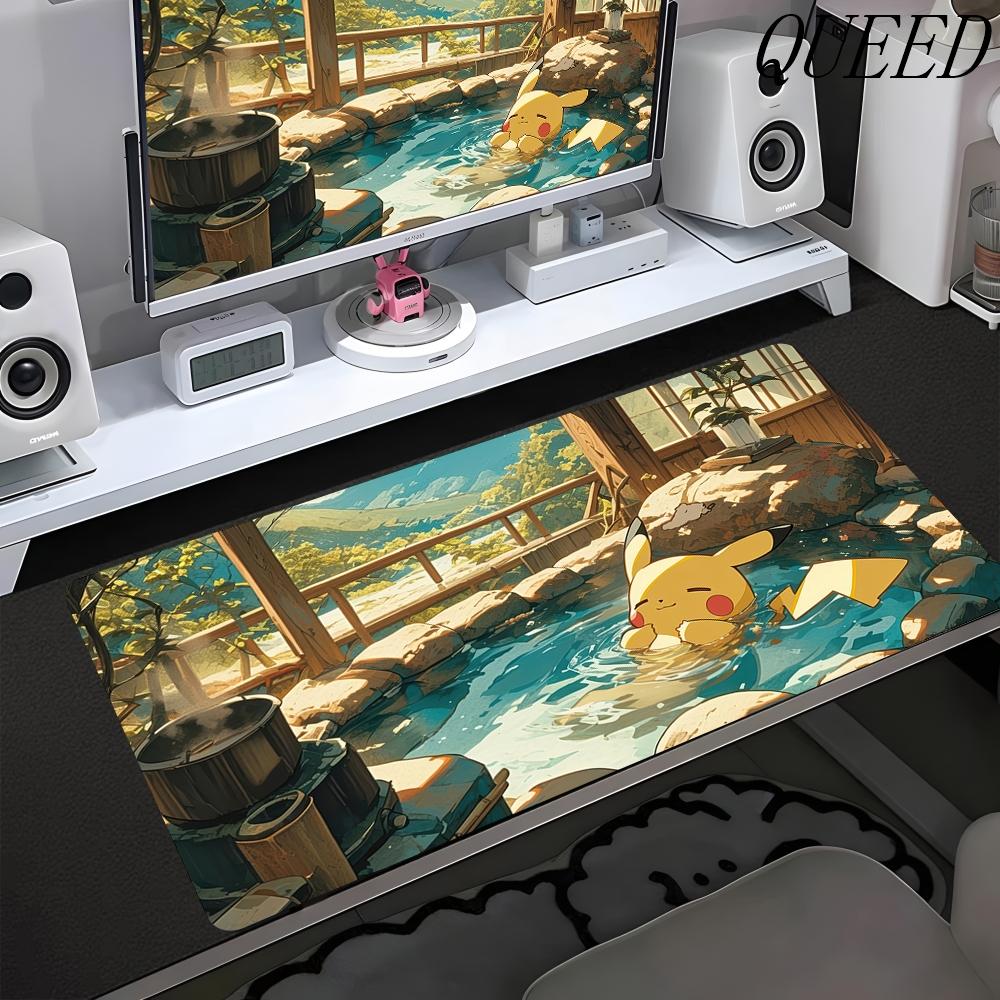 Mouse Pad Gamer Antislip Anime Deskmat Gaming PC Accessories Tablet Pad Large PPokemons Kawaii Mousepad Extended Keyboard Mat
