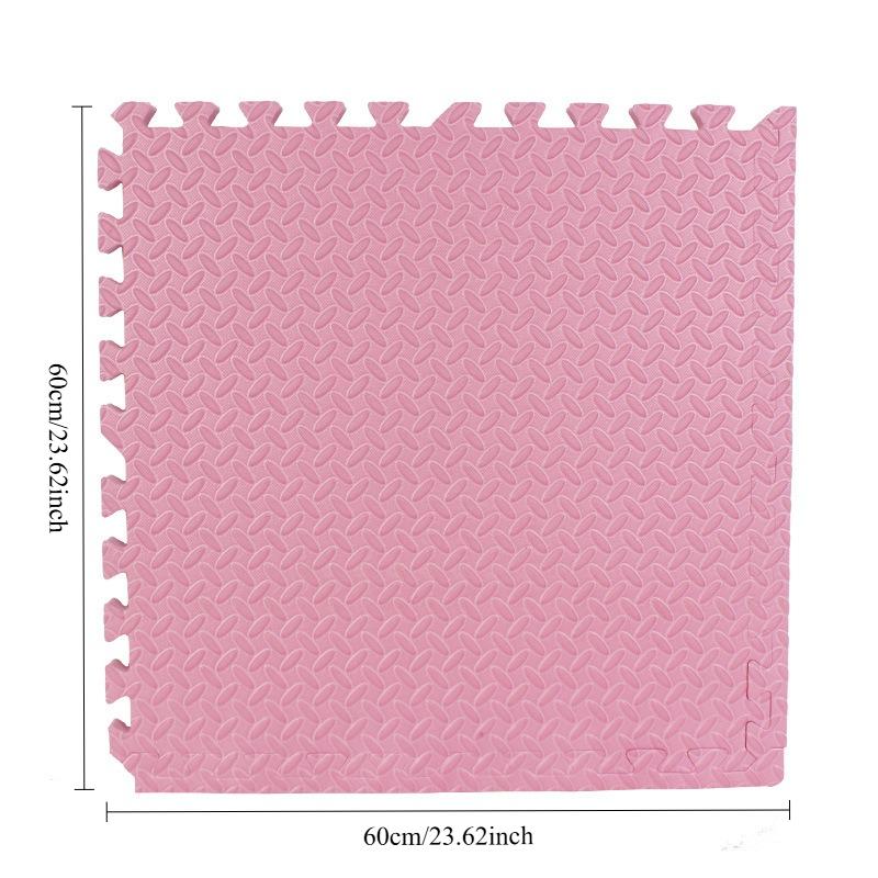 60*60cm 8 Pcs Tiled Flooring Children's Anti Fall Foam Play Mat EVA Non Slip Interlocking Floor Mat for Living Room Home Decor