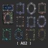 10Pcs Hand Account Floral Frame Stickers Adhesive Materials Diy Scrapbooking Decor Junk Journal Collage Stationery Diary Sticker