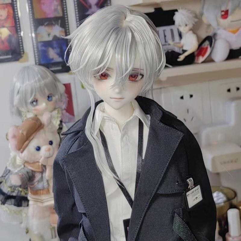 1/4 Bjd Doll's Head Acssories Without Makeup Half- White Skin Anime Boy Children Makeup Diy Toys