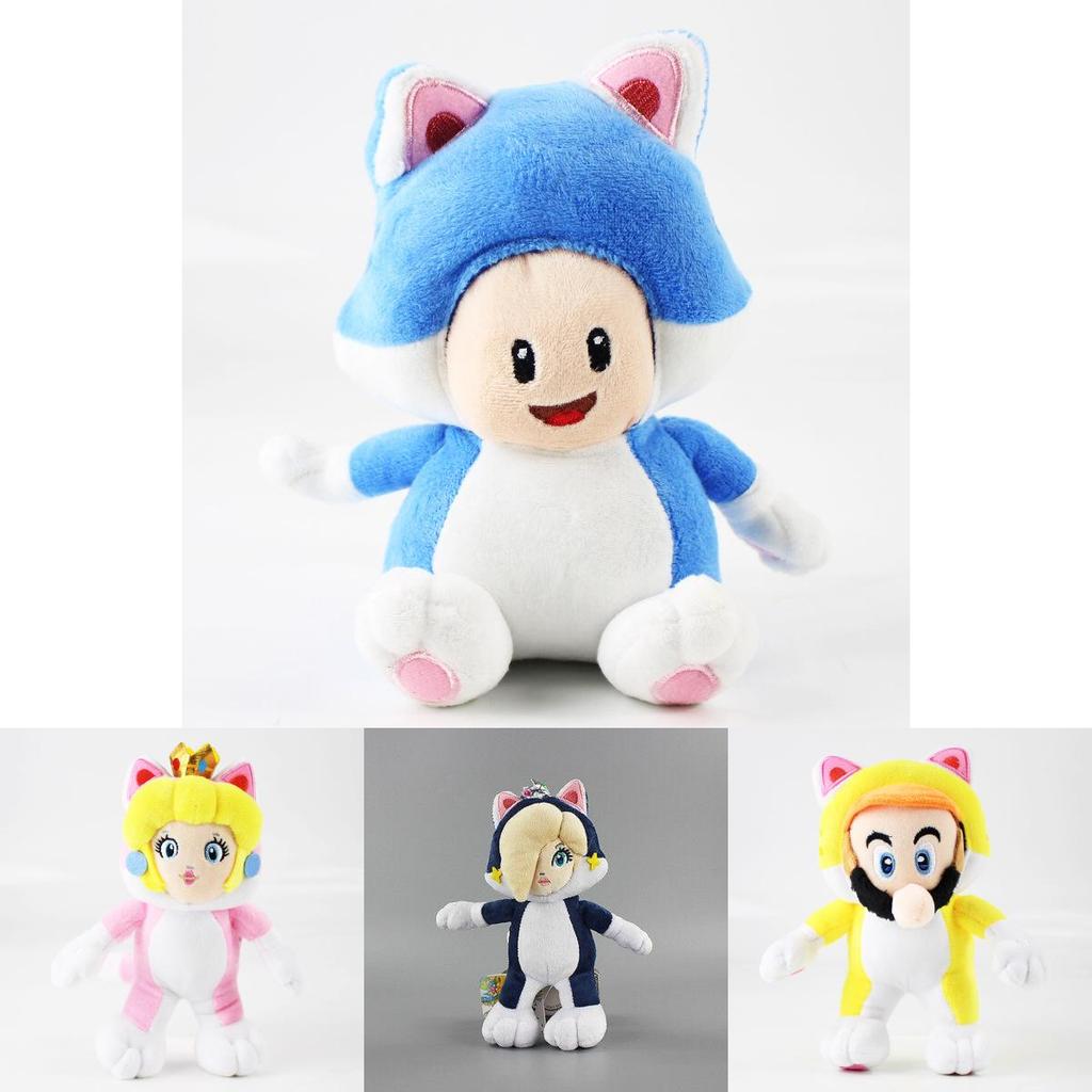 Cute And Collectible Lovely Princess Sanei Super Mario 3d World Neko Cat Mario Plush Doll Toy Perfect Gift