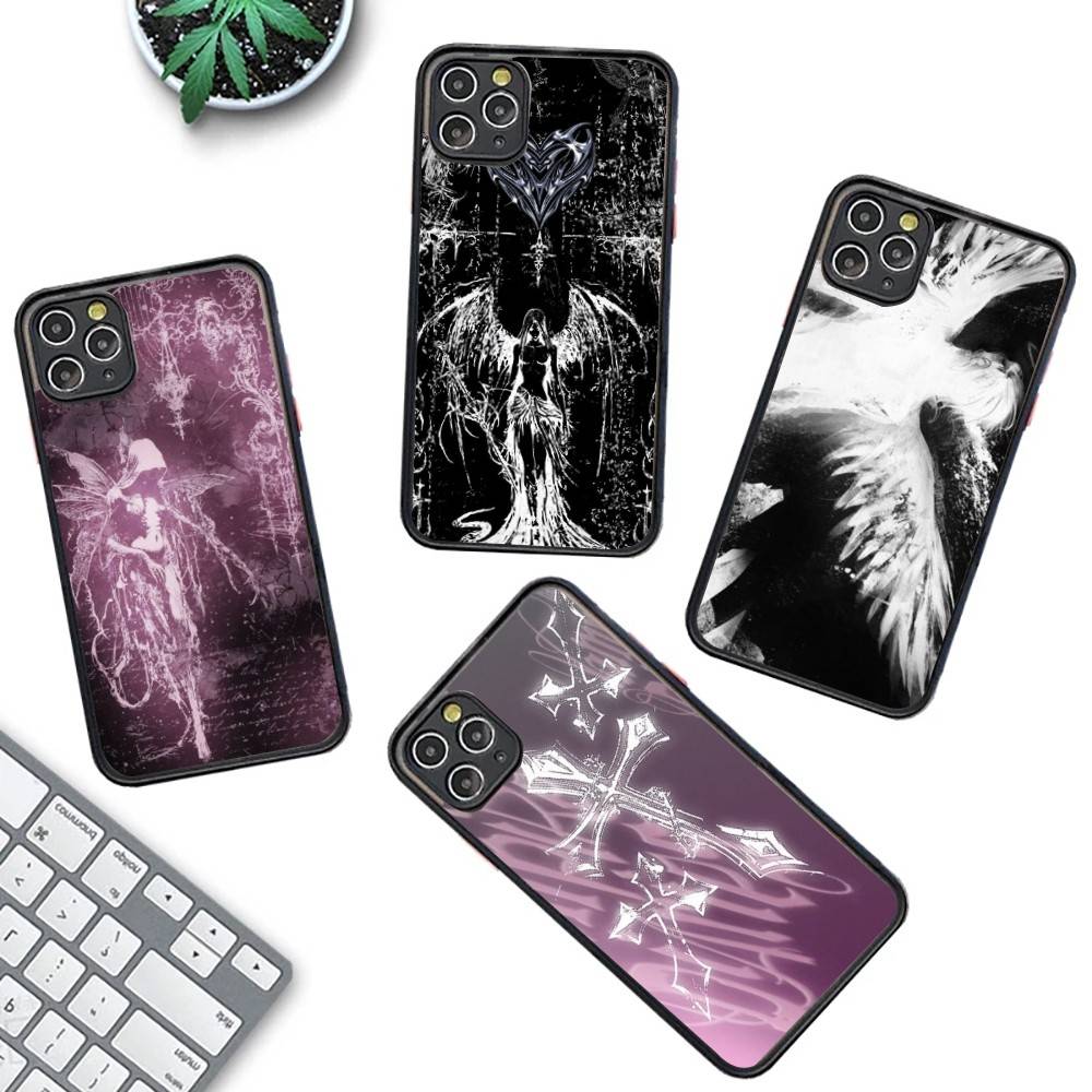 Готический Кокетливый Киберсигилизм Чехол для Телефона Для IPhone 16 15 14 X XR XS 7 8 Plus 11 12 13 Pro MAX 13mini Матовый Ударопрочный Чехол