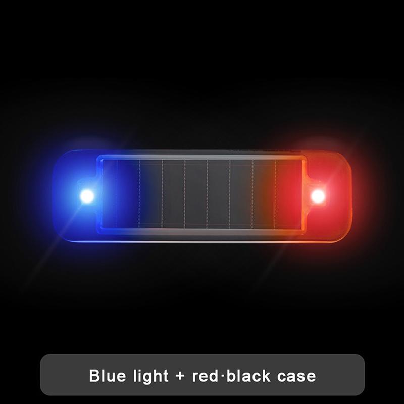 Мини светодиодный автомобильный предупреждающий свет на солнечной энергии, ночная охранная имитация сигнализации, беспроводная противоугонная предупреждающая лампа, мигающая имитация сигнализации