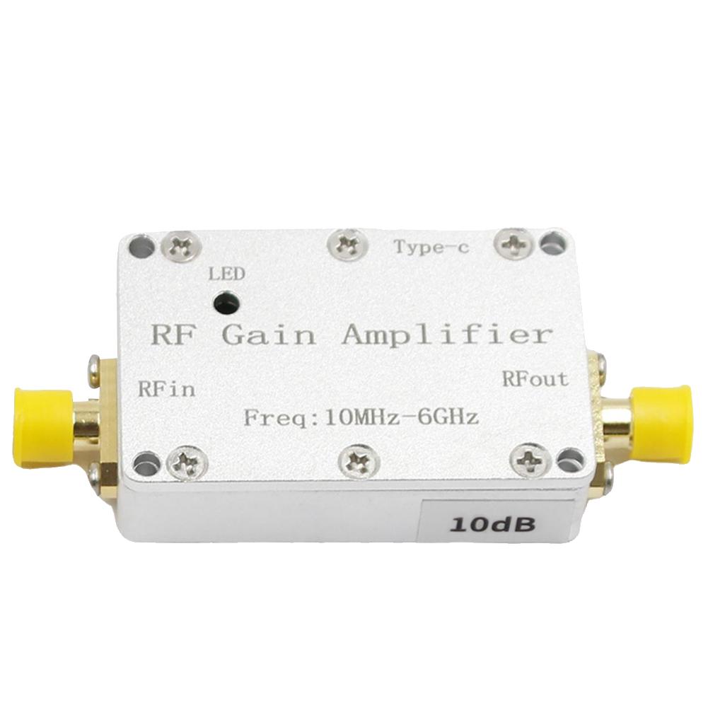 10MHZ-6GHz LNA High Flatness Receiver Amplifier with SMA RF Drive RF Amplifier Drone Image Transmission Hackrf One GPS Radio FM