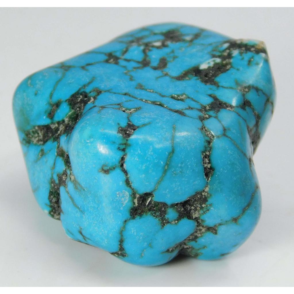 Natural Blue Turquoise Loose Gemstone 108.25 ct Rough Uncut for Lapidary and Gem Collections