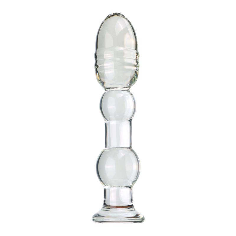 VaHppy Glass анальные пробки Тонкие и длинные Глубокие анальные стягивающие бусины Унисекс Гей Секс-игрушки Дилдо Мастурбаторы SM