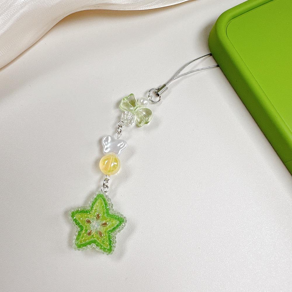 Sweet Fruit Pendant Phone Strap Wrist Strap Colorful Phone Chain  Backpack Pendant